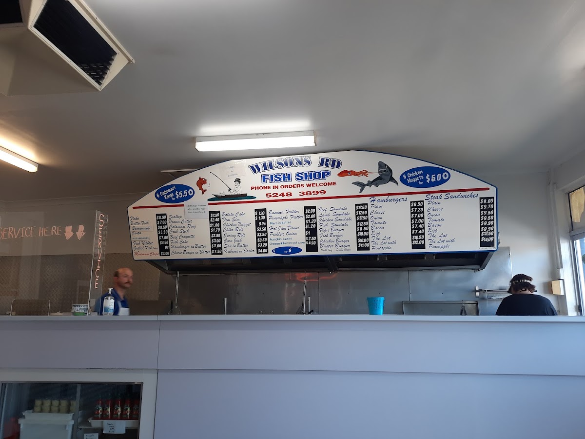 Menu Wilsons Road Fish Shop Geelong-4