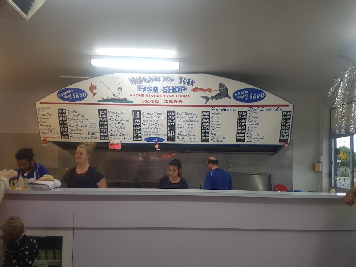 Menu Wilsons Road Fish Shop Geelong-5