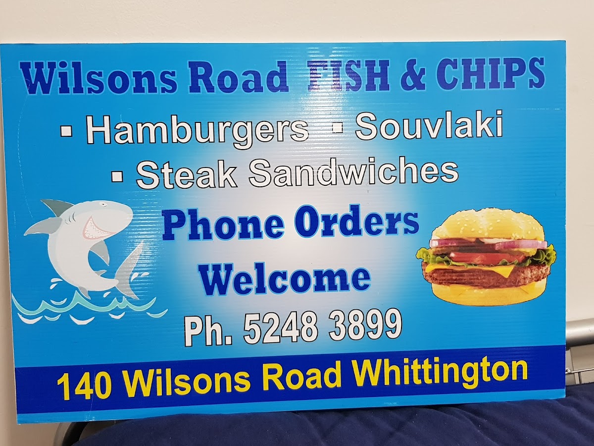 Menu Wilsons Road Fish Shop Geelong-6